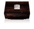 Masque de femme jewellery box in numbered edition, natural ebony with clear crystal, medium size natural ebony - Lalique